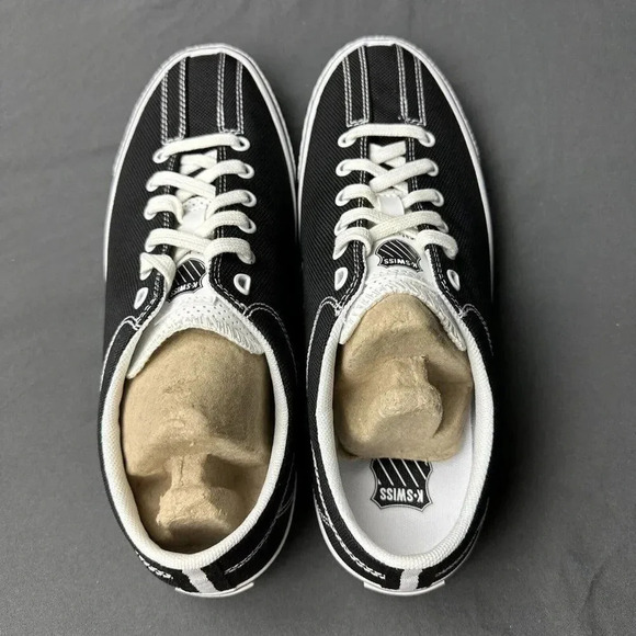 K-SWISS 92925095 CLEAN LAGUNA LOW  (M) Black/White Textile Lifestyle Shoes - Picture 8 of 16